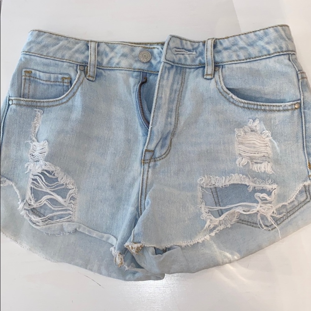 light blue pacsun shorts